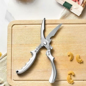 Kitchen Scissors Poultry Shears Cutting Chicken Blade Sharp for Left 2022 NEW - Picture 1 of 9