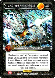 DBZ Dragon Ball Z TCG Colección de Películas Panini U81 Negro Viga de Rastreo Lámina - Imagen 1 de 1