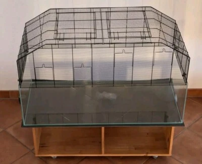 Starterset Renn - Mäuse Käfig Terrarium mit umfangreichem Zubehör - Bild 1 von 4