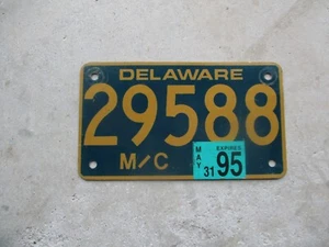 Delaware 1995 motorcycle license plate # 29588 - Picture 1 of 1