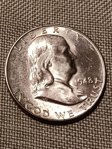 🔥🛎key First Yr 1948D  Ben Franklin Half Uncirculated 🛎🔥 Cover
