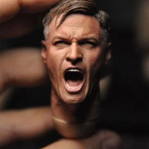 1:6 WWII Machine Gunner Soldier Head Sculpt For 12" Male HT Action Figure Body - Picture 1 of 6