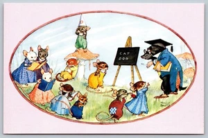 Postal Antropomórfica Animales Vestidos Mole Molly Brett 1951 H8 - Imagen 1 de 2