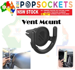 PopSockets Socket Push on Car Vent Mount Black works with PopSocket Mount Holder - Picture 1 of 4