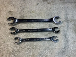 Husky & Performance Tool SAE-METRIC Flare Wrench set - Made In USA - Picture 1 of 6