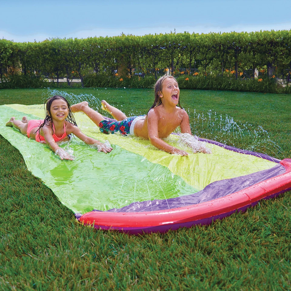 Wham-O Slip 'n Slide Surf Rider Double Sliding Lanes 16ft 16 Feet Assorted