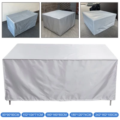 MARKENLOS Wasserdicht Gartenmöbel Abdeckung UV Abdeckplane für Gartentische Terrassenmöbel