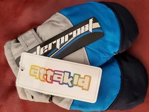 Guantes de ceniza Attakid Jacob para niños pequeños talla única forrados de lana impermeable sin usar NUEVOS - Imagen 1 de 6