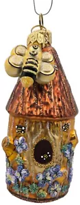 Patricia Breen Stiefmütterchen Bienenkep Blumen Bienenstock Frühling Christbaumschmuck - Bild 1 von 9