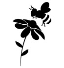Bee And Flower Re -Usable Stencil 10 inch x 6 inch
