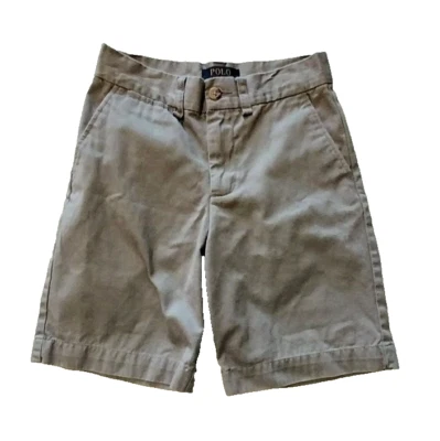 Polo Ralph Lauren Flat Front Shorts Grey Boys SIZE 8 - Image 1 of 3