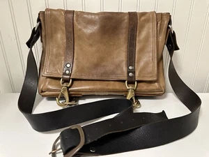 Leather Crossbody Messenger Bag Satchel Vintage Handcrafted Leather Buffalo SW - Picture 1 of 17