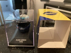 RARE SIGNED KLAUS LUDWIG MINICHAMPS 1:8 SCALE HELMET 1996 - NOT 1:2 LE MANS DTM - Picture 1 of 7