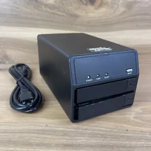Sans Digital Black 2 Bay SATA to eSATA/ USB 2.0 RAID JBOD/Spanning DAS ‼️Read‼️ - Picture 1 of 6