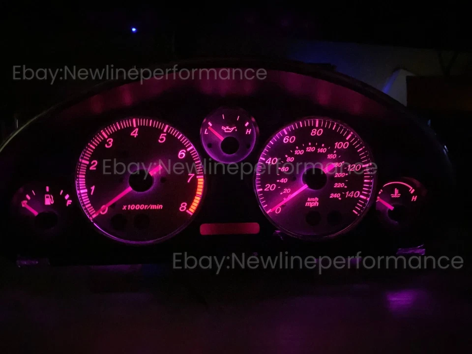 Pink/Purple Cluster LED Bulb kit Compatible with MX-5 Mazda Miata NB2 2001-2005 - Image 1 of 1