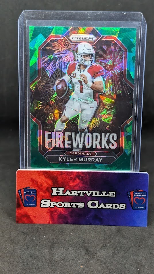2022 Prizm Kyler Murray Fireworks Green Cracked Ice #F-6 Arizona Cardinals QB