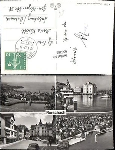 655365,Mehrbild Ak Rorschach Hafen Schiff Dampfer - Picture 1 of 1