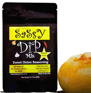 Julia's Pantry Sweet Onion Sassy Dip Mix, Pack de 4 - Imagen 1 de 3