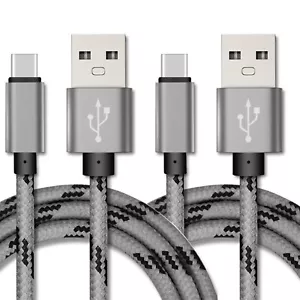 2-Pack USB Type C Fast Charging Cable For Samsung Galaxy S24 S23 S22 S21 S20 S10 - Picture 1 of 4