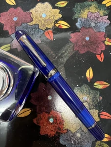 Opus 88 JAZZ Color Fountain Pen in Blue - Extra Fine Point - NEW in Box - Picture 1 of 1