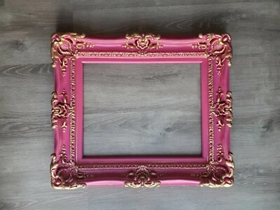 16x20 Diva Pink Ornate Picture Frame Baroque Ornate Art Frame Photography Ideas - Image 1 of 4