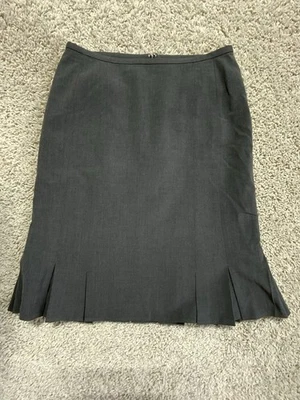 Apostrophe Women's Stretch Fit And Flare Skirt, Gray, Sz 8, Back Zip, Lined - Image 1 of 4