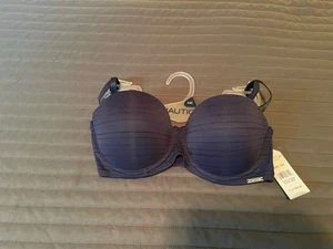 Nautica blau verstellbare Träger/trägerloser Bügel BH - 34C - KOSTENLOSER VERSAND - Bild 1 von 7