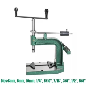 Manual Desktop Hand Tapping Machine Cast Iron Tap and Dies Precision Tapper New - Picture 1 of 6