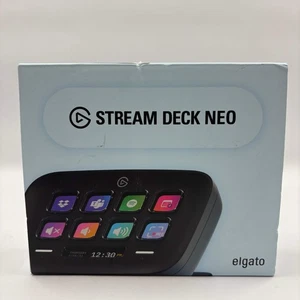 New Elgato Stream Deck Neo Streaming Pad 10GBJ9911 Black - Picture 1 of 6