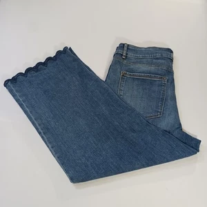 Pantalones de mezclilla para mujer Karl Lagerfeld Paris azul algodón elástico talla 12 (34x26) - Imagen 1 de 24