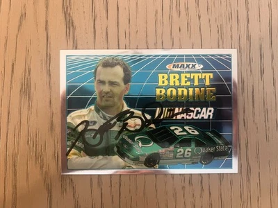 Tarjeta Jumbo Autografiada Brett Bodine Maxx Racing Foto 1 de 2