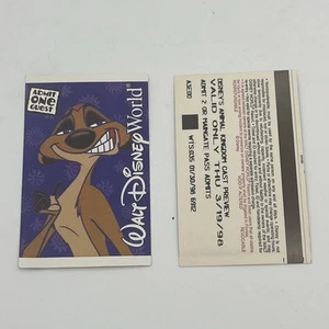 Disney Cast Member Animal Kingdom Preview Tickets March 1998 Used Expired - Picture 1 of 3