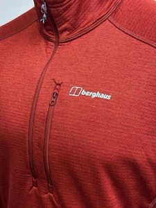 Berghaus | Spritzer Quarter Zip Fleece Jacket XXL (Amber) Outdoors Casuals Walks - Picture 1 of 9