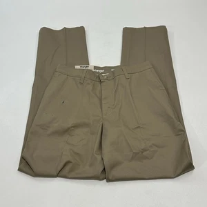 Wrangler Herren vorne flach khaki lockere Passform Stretch knitterarm, Größe 30x34 - Bild 1 von 5