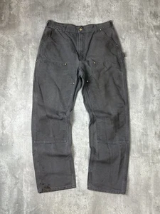 Vintage Carhartt Canvas Workwear Double Knee Carpenter Hose Gr. 36 grau - Bild 1 von 9