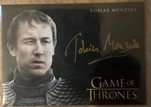 2024 Rittenhouse Game of Thrones: Tobias Menzies Gold Autokarte - Bild 1 von 2