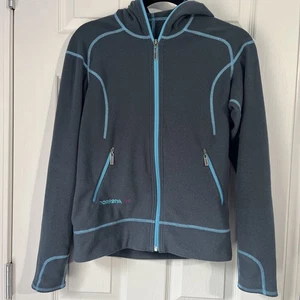 NORRONA /29 Women’s Full Zip Gray Teal Polartec Hoodie Sweater Jacket Small - Picture 1 of 19