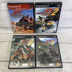 Sony PlayStation 2 PS2 CIB COMPLETE ATV OFFROAD FURY 1 2 3 4 BUNDLE LOT Set NICE - Picture 1 of 8