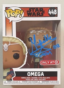 Omega Star Wars 448 Funko Pop firmado por Michelle Ang certificado de autenticidad JSA - Imagen 1 de 8