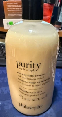 Philosophy--Limpiador facial simple de un paso hecho en pureza - 32 oz | Nuevo y sellado Foto 1 de 2