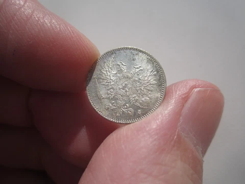 UNC 1917 FINLAND 25 PENNIA without CROWN Cover