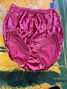 Vtg NEW Sears Satin Caress Hi Cut Panties Silky Second Skin XL - Picture 1 of 15