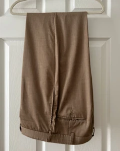 Hertling – Lightweight Worsted Wool Trousers – Light Brown – 34x32 - Picture 1 of 7