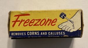 Vintage Freezone Unused Bottle w/ Instructions Boxed Removes Corns & Calluses A9