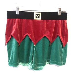 Boxer pantaloncino American Eagle velluto elfo jingle bell M/M - Foto 1 di 3