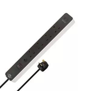 Cable de extensión de 4 vías Brennstuhl Ecolor con 2 puertos USB C - 1153243126 - Imagen 1 de 7