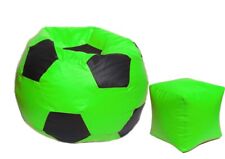 Bean Bag Cover Puffy Cover Football Shape Faux Leather Without Beans Size XXXL