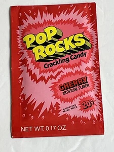 Paquete de dulces Cherry Pop Rocks años 70 raro de colección COMPLETO - Imagen 1 de 2