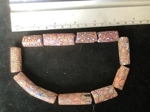 10 ethnic glass Trade Beads - Picture 1 of 2