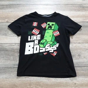 Minecraft Old Navy Boys Large Short Sleeve T Shirt Sport Video Game Athletic - Picture 1 of 7